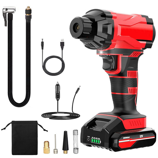 Compact Cordless Tire Inflator – 150PSI Rechargeable Air Pump