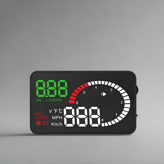 Car Mounted HUD Head Up Display Fuel Consumption Voltage Projector