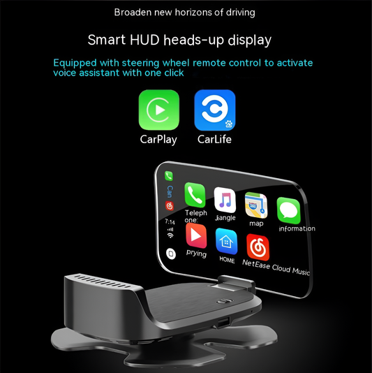 New HUD Head-Up Display CarPlay HD Speed Digital Projector