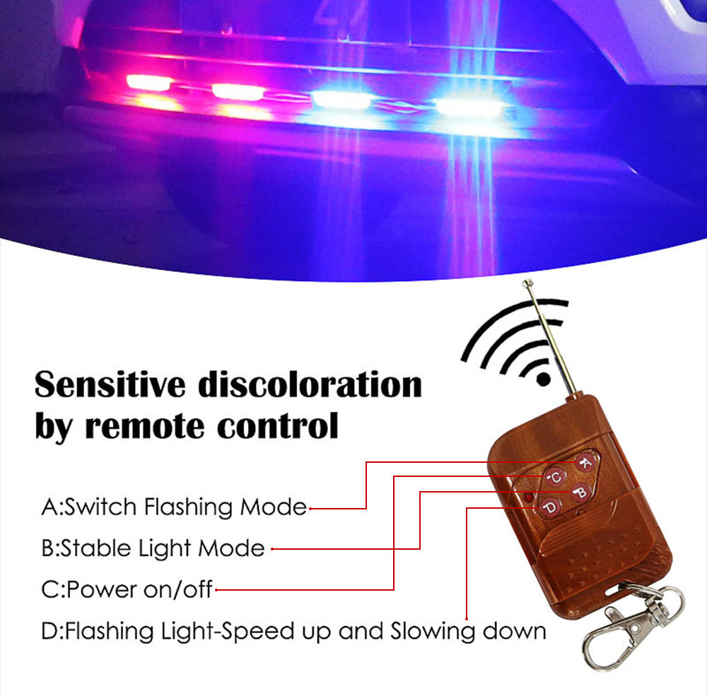 Car LED Emergency Warning Light with Wireless Remote
