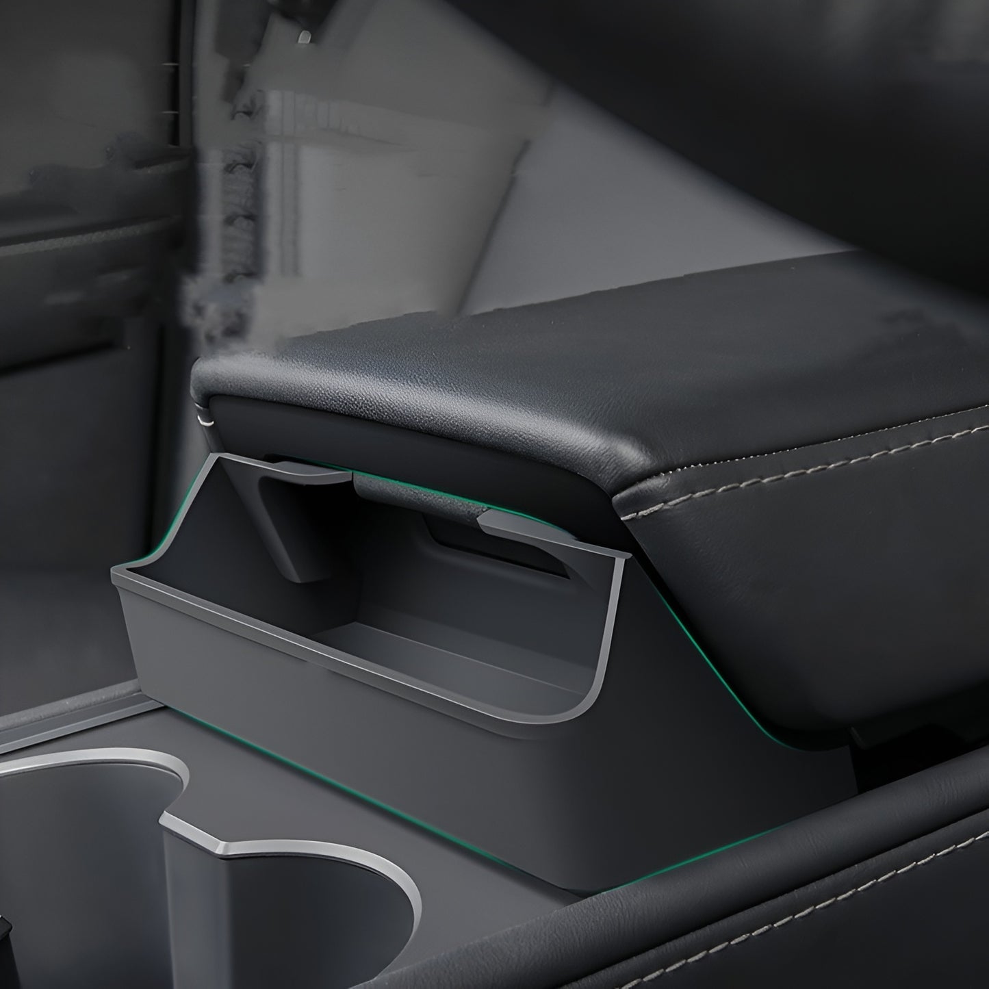 Tesla Central Control Armrest Box Glasses Bag