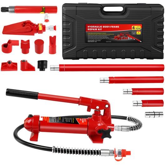 4 Ton Porta Power Hydraulic Jack Kit with Tubing & Storage Case