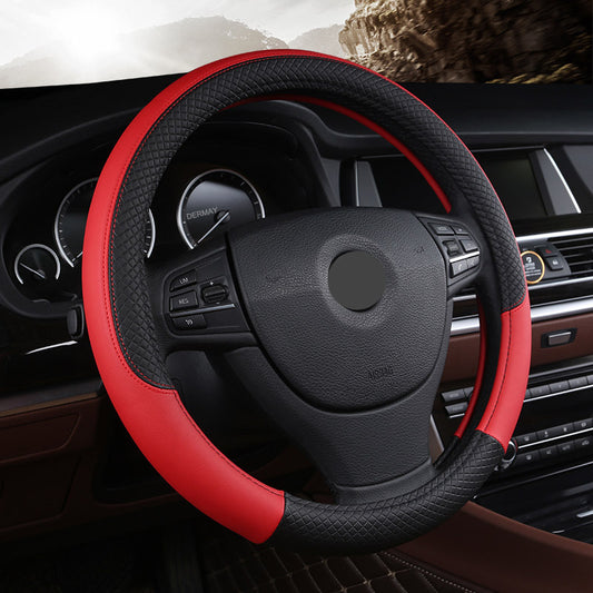 Universal Microfiber Leather Steering Wheel Cover (38cm)