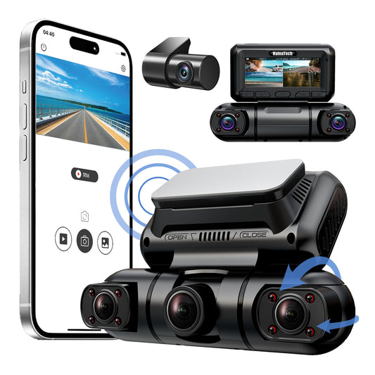Hainatech 360 Degree View 4 Channel Dash Cam