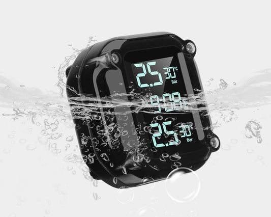 Digital Display Motorcycle Tire Pressure Monitor (External)
