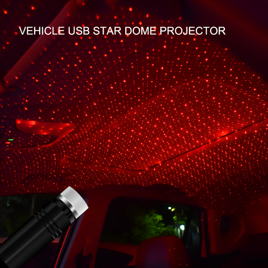 Mini USB Starry Sky Projector – Aluminum Car Ambient Ceiling Light