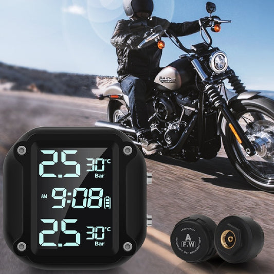 Digital Display Motorcycle Tire Pressure Monitor (External)