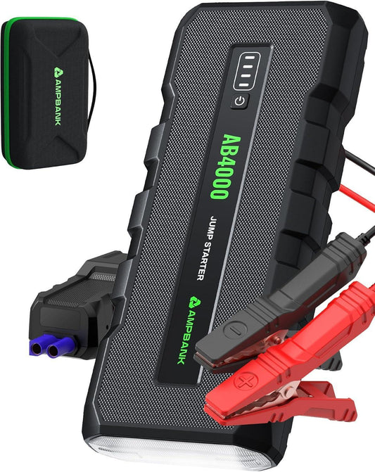 4000A Portable Car Battery Jump Starter (8-in-1)