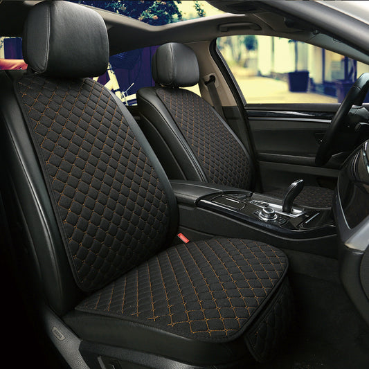 Linen Car Seat Cushion – Universal Four Seasons Comfort & Style