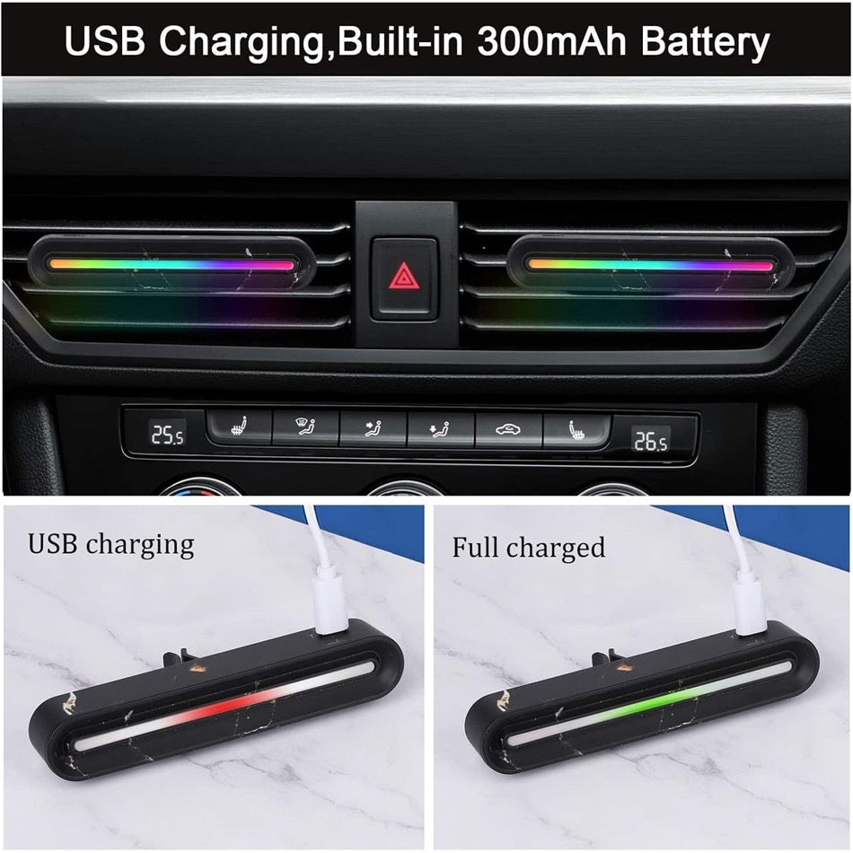 LED Clip-On Car Aroma Diffuser