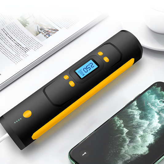 Handheld Portable Tire Inflator – 150PSI Mini Air Compressor with USB Charging & LED Light