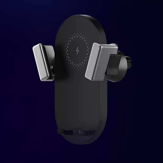 360° Wireless Charging Car Mount (Fast Charge + Navigation Ready)