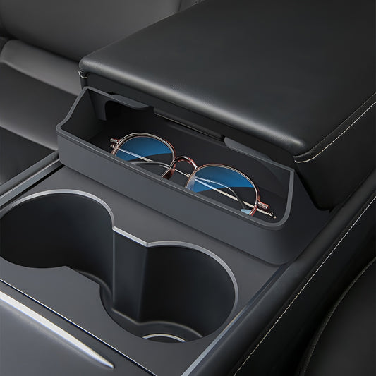 Tesla Central Control Armrest Box Glasses Bag