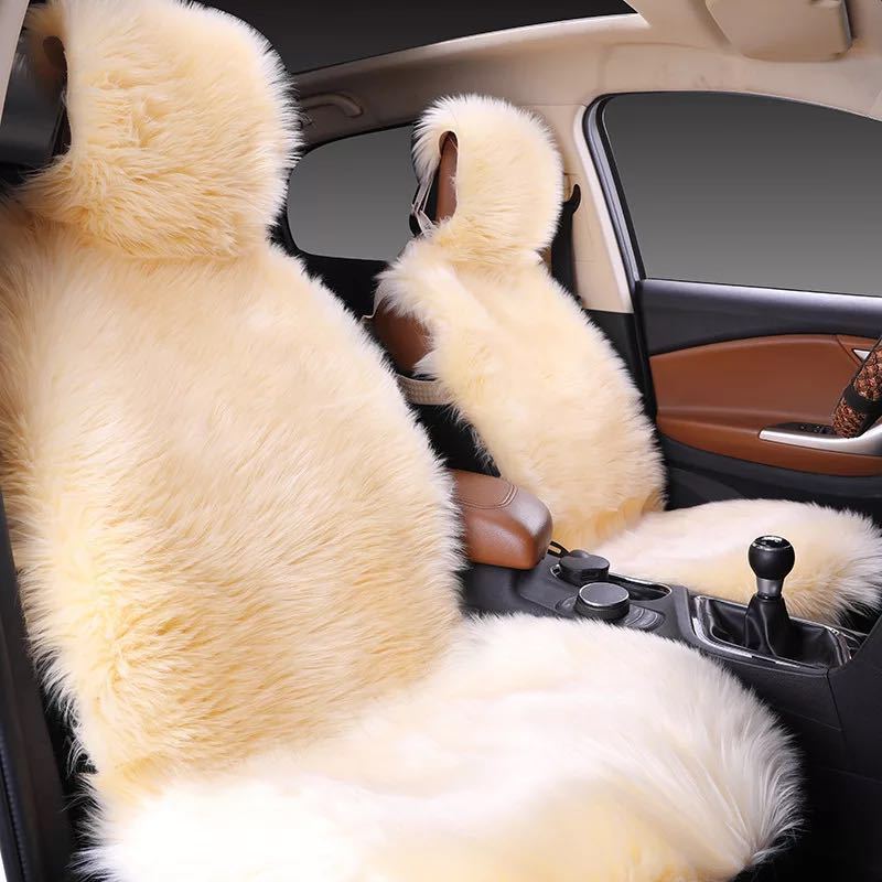 All-Inclusive Car Seat Cover – Plush Winter Three-Piece Cushion Set