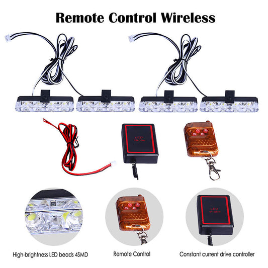 Car LED Emergency Warning Light with Wireless Remote